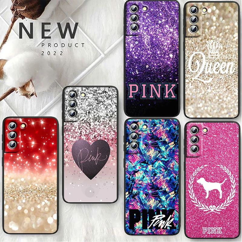 

My Secret Love Pink Phone Case For Samsung S23 S22 S21 S20 S10 S8 Note 20 A9 A73 A71 A53 A33 Ultra Plus FE Black