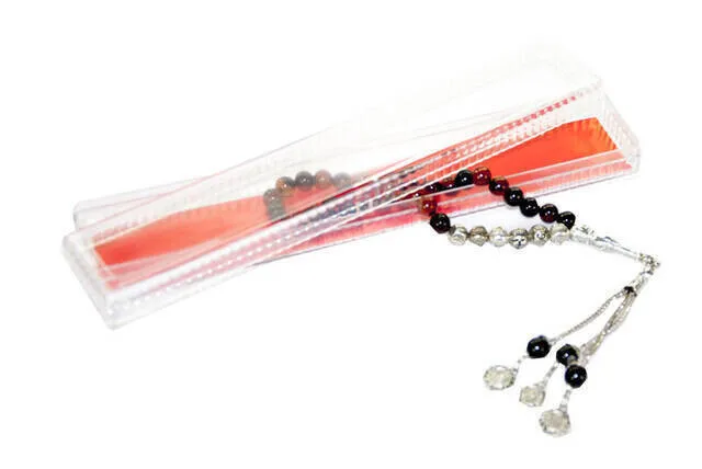 IQRAH İsme Custom 33 pcs Agate Natural Stone Rosary