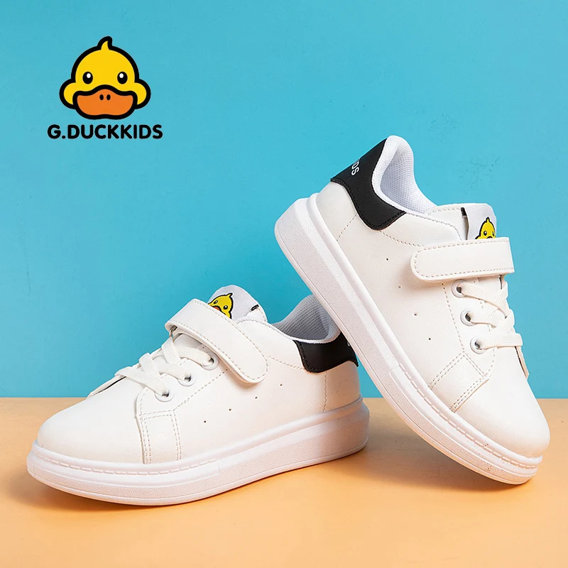 

Детская обувь Little Yellow Duck McQueen, белая спортивная обувь для мальчиков, новинка весны 2022, обувь для скейта для девочек, детская обувь на липучке ...
