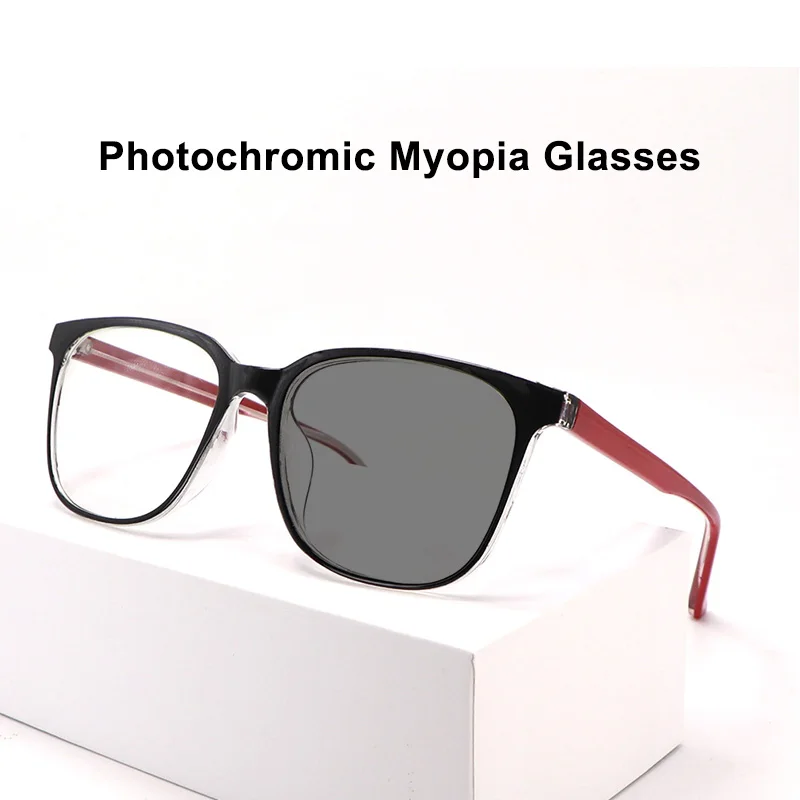 

Модные фотохромные очки для близорукости TR90 оправа для очков для близорукости очки для близорукости хамелеон с температурой от-0,5 до-6,0