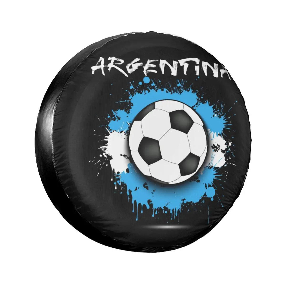 

1pcs Universal Car Spare Tire Covers Case Auto Wheel Tires Argentina Flag Soccer Ball Against Vehicle Tyre Waterproof Bag