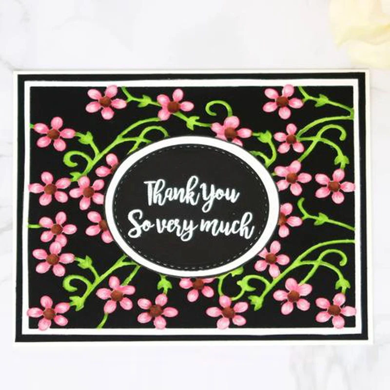 

Hollow Background Frame Metal Cutting Die Template DIY Scrapbook Embossing Paper Card Album Making Decorative Craft Die Cutting