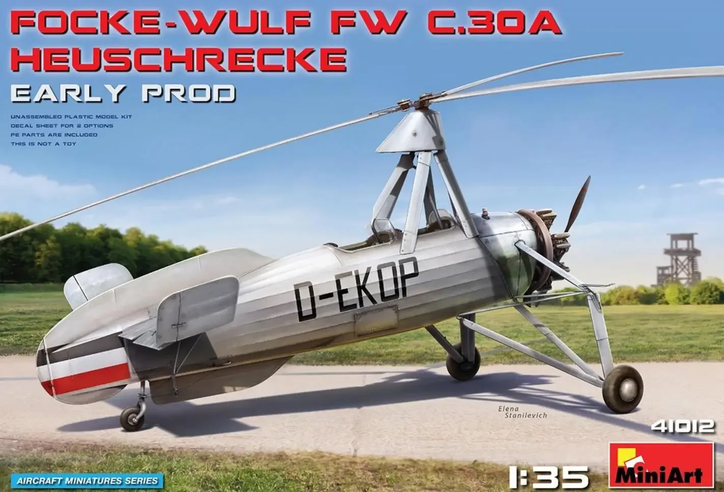 MINI ART 41012 Масштаб 1/35 Focke-Wulf Fw C.30A Heuschrecke.Early Prod МОДЕЛЬ КОМПЛЕКТ
