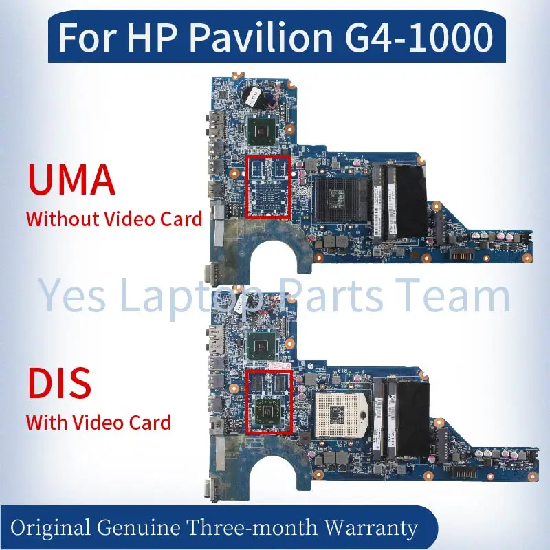 

DA0R13MB6E1 DA0R13MB6E0 R13 For HP Pavilion G6 G4-1000 Laptop Mainboard 636375 636373-001 650199-001 HM65 Notebook Motherboard