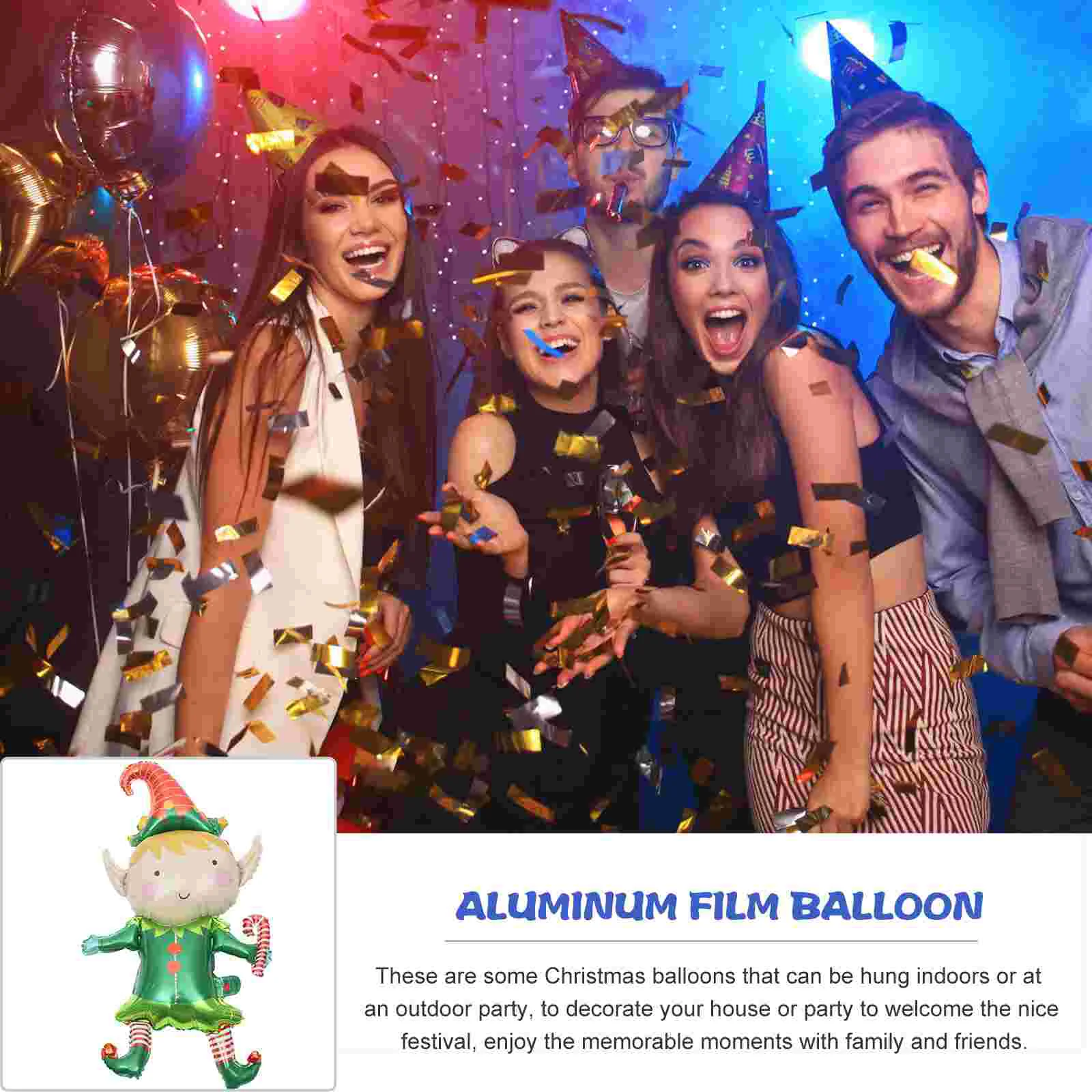 5 шт. надувные рождественские настенные воздушные шары