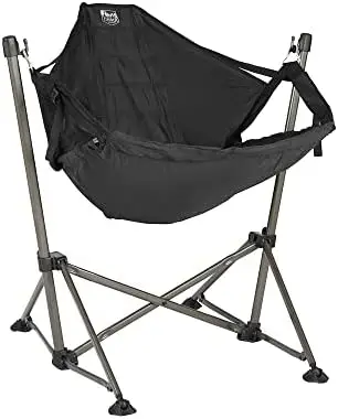 

Hammock Camping Chair, Padded Folding Swing Hammock Chair with Stand, Heavy Duty Hammock Camp Chair with Carry Bag for Outdoor B