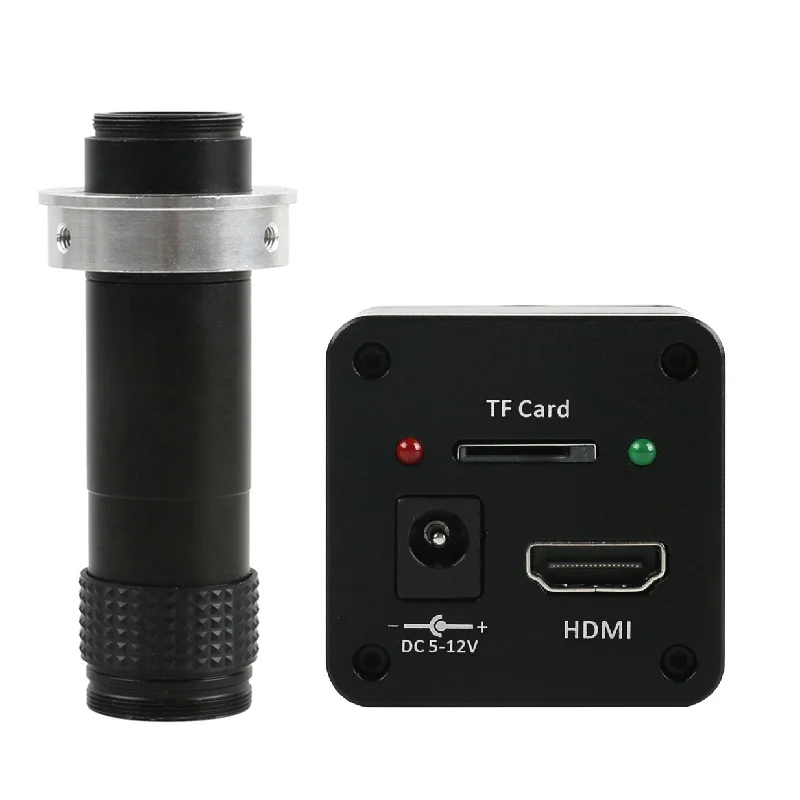 

2.0MP HDMI 720P Digital Industrial Microscope Camera TF Card Storage Video Recorder+130X C-mount Zoom Lens For PCB Rework