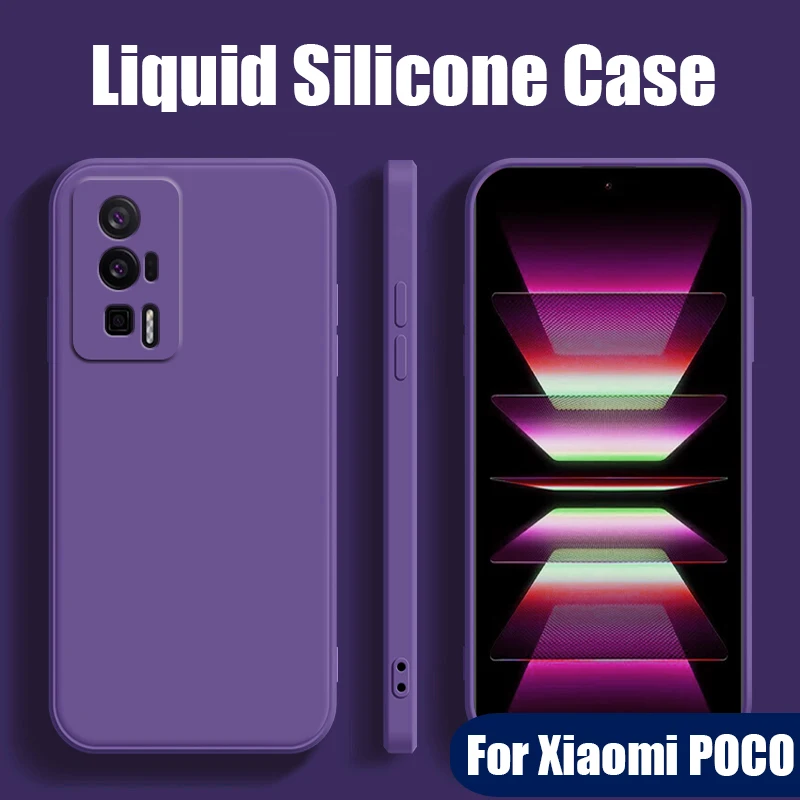 

2023 Soft Phone Case for Xiaomi Mi 13 12 Lite 12T 12X 12S 11T 11 Ultra Poco F5 X5 X4 X3 Pro F4 GT F3 Liquid Silicone Cover Funda