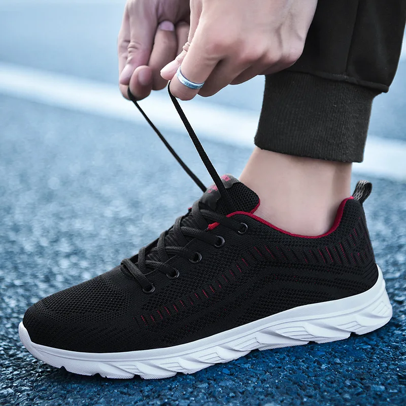 Men's Sports Running Shoes Male Sneakers Shoes Breathable Mesh Outdoor Grass Walking Gym Shoes For Men Plus Size 46 Zapatillas