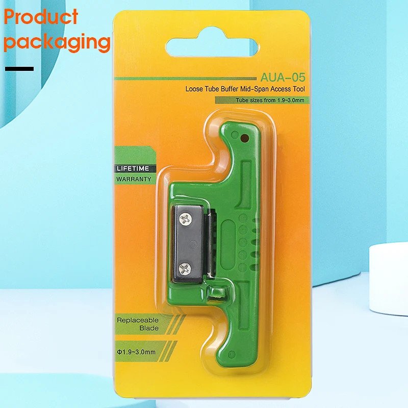 Fiber Cable Ribbon Stripper FTTH Fiber Optic Stripping 1.9~3mm MSAT5 Access Tool Kit Loose Buffer Tube Stripper AUA-05