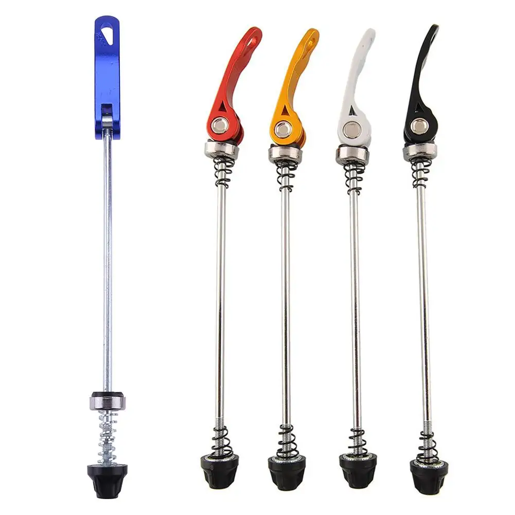 

One Pair Road Mountain Bike Bicycle Cycling MTB Wheel Hub Skewers Quick Release Axle QR 145/185mm Bicycle Parts 5 Colors