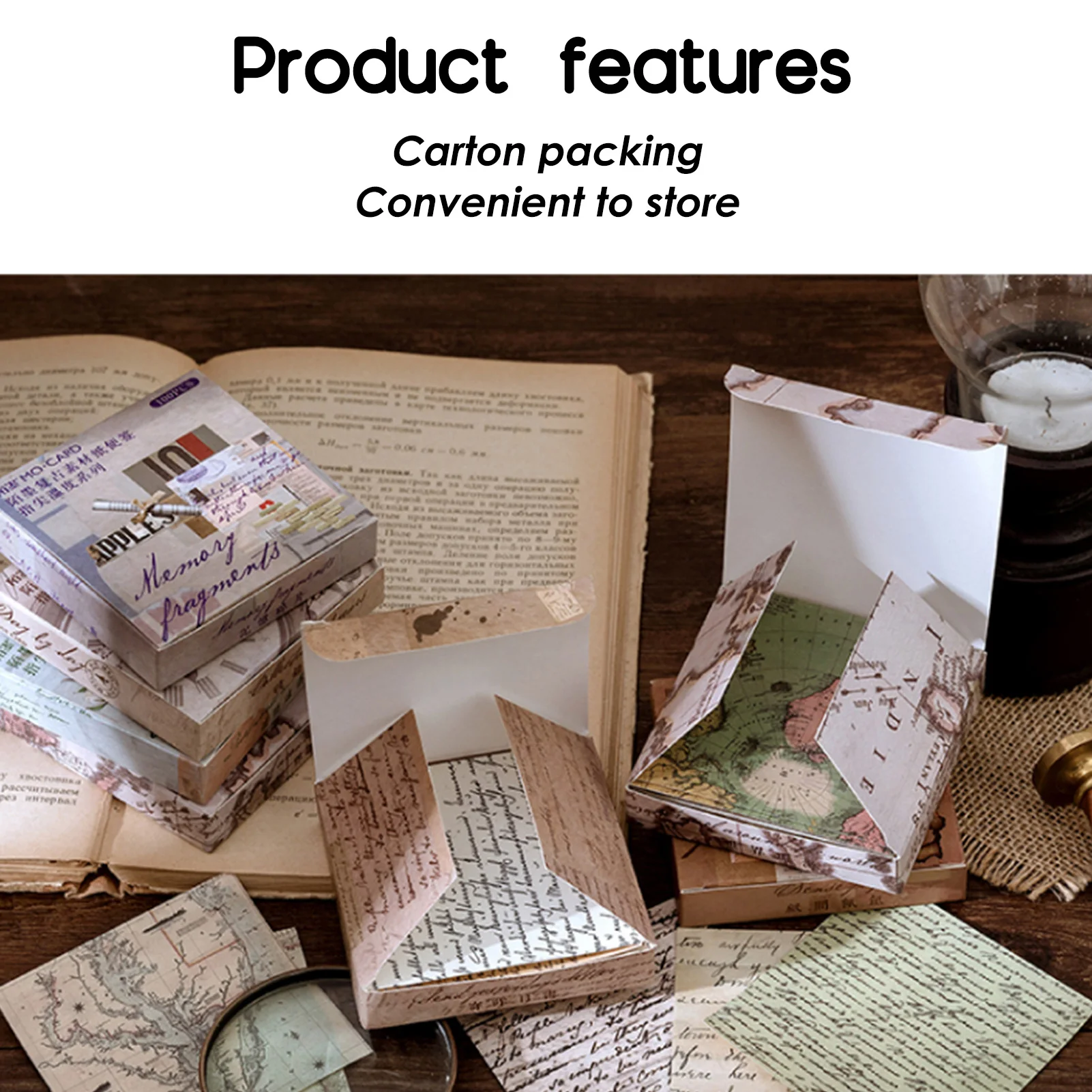 Принадлежности для ведения журналов 100 листов винтажный набор бумаги