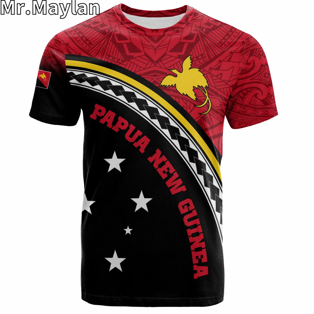 Оригинальная 3D футболка Папуа-Новая Гвинея фотополинезийская Этническая с