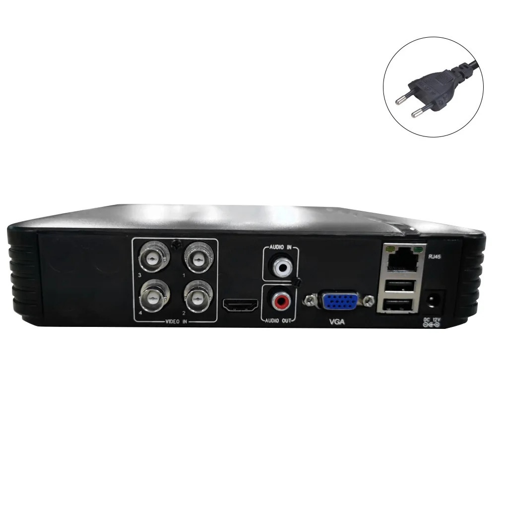 

8/4 Channel CCTV AHD DVR Mini Hybrid 1080N NVR Video Recorder AHD IP Analog Camera DVR US/EU Plug
