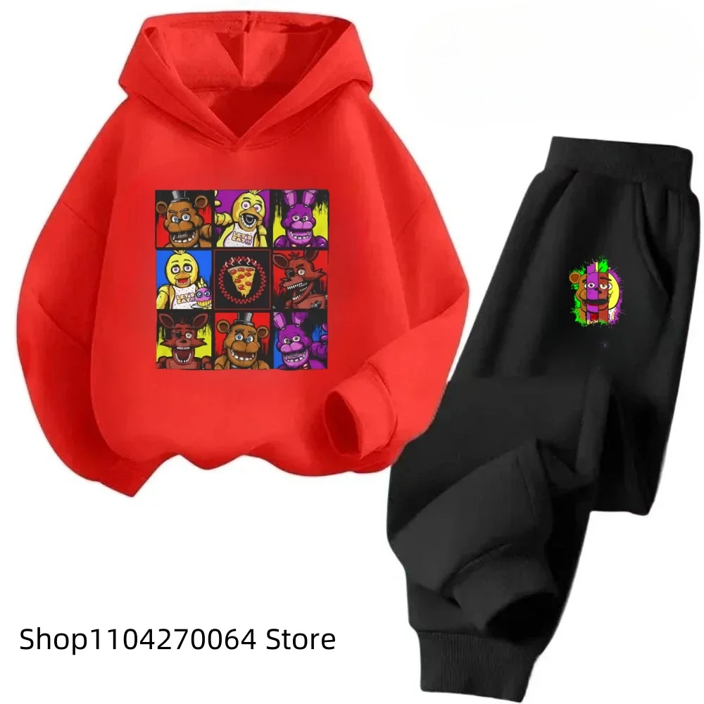 Детская одежда Five Nights At Freddys детский комплект с капюшоном свитер в стиле аниме FNAF