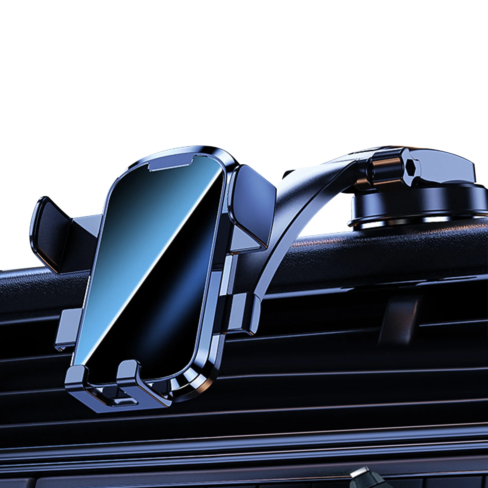 

Car Phone Suction Mount Car Phone Mount Hold Big Phones Long Arm Handsfree Cell Phone Holder Car Dashboard Windshield Air Vent