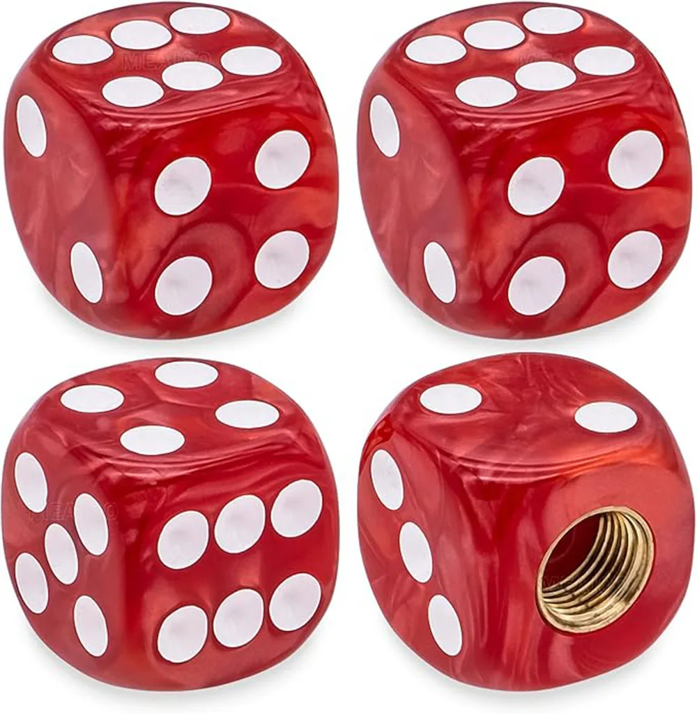 4 шт. колпачки для штока клапана шины с жемчужным узором, герметичная защита от воздуха |   Легкие универсальные крышки штока клапана шины