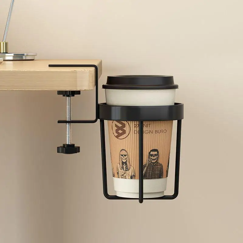 

1 шт. подстаканник для стаканов, настольный держатель для стаканов с водой, стойка для хранения для гостиной, офиса, Портативный железный, искусство, простота, подвесной фиксированный держатель для стаканов