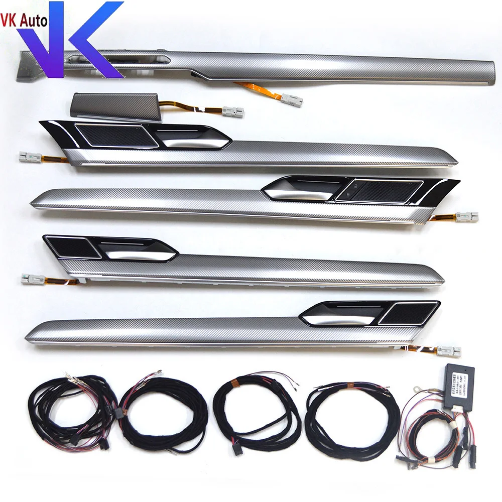 Для VW Passat B8 8 5 Arteon металлическая Серебряная приборная панель четырехдверная