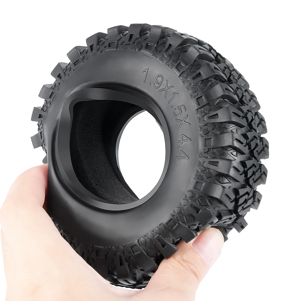 Резиновые шины YEAHRUN 1 9 дюйма 4 шт. 114x38 мм колесные для моделей 1/10 Axial SCX10 90046 Wraith 90018