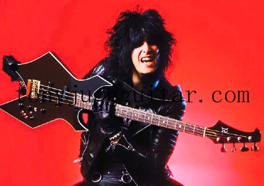 

Выбор коллектора Nikki Sixx Of Motley smarich Warlock бас ЧЕРНЫЙ, 4 струны, электрическая бас-гитара с обратной головкой,