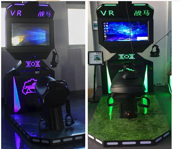 Фото Игровой VR-автомат 9D: Симулятор верховой езды и стрельбы №2