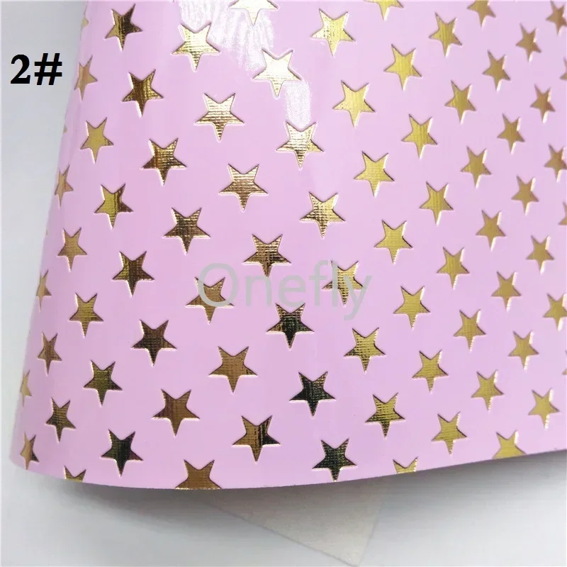 Onefly 21x29 см ткань в форме сердца тисненые золотые звезды листы из искусственной