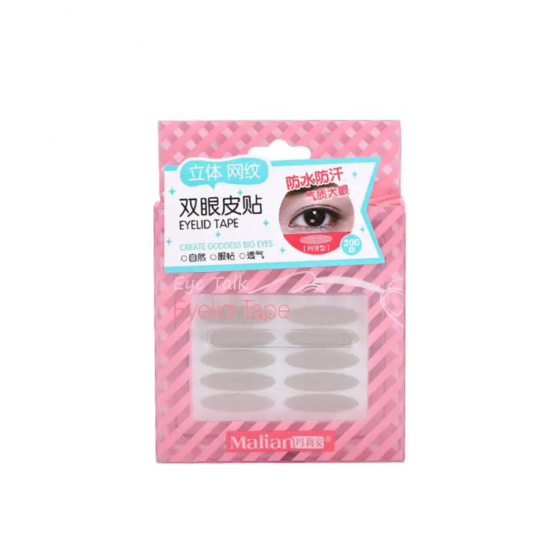 

200pcs Invisible Breathable Lace Double Eyelid Stickers Big Eyelid Tape Sticker Waterproof Natural Olive eye patch Makeup Tools