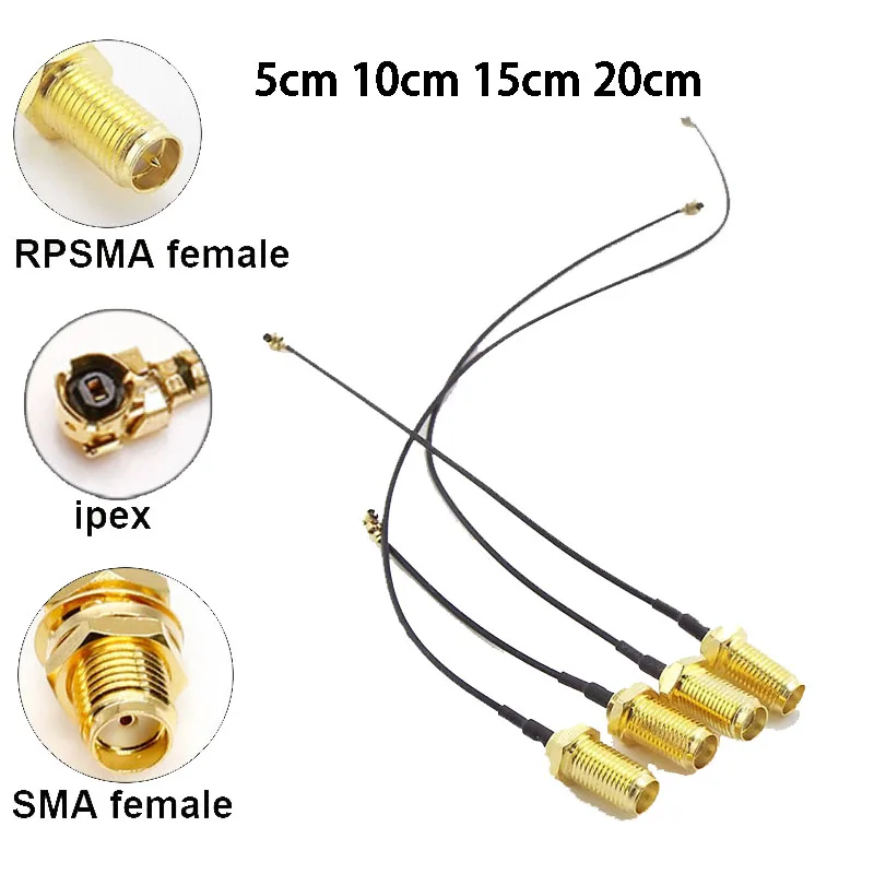 Радиочастотный кабель SMA Женский Соединительный RP Female к uFL/u.FL/IPX/IPEX UFL RG1.13 Антенна в