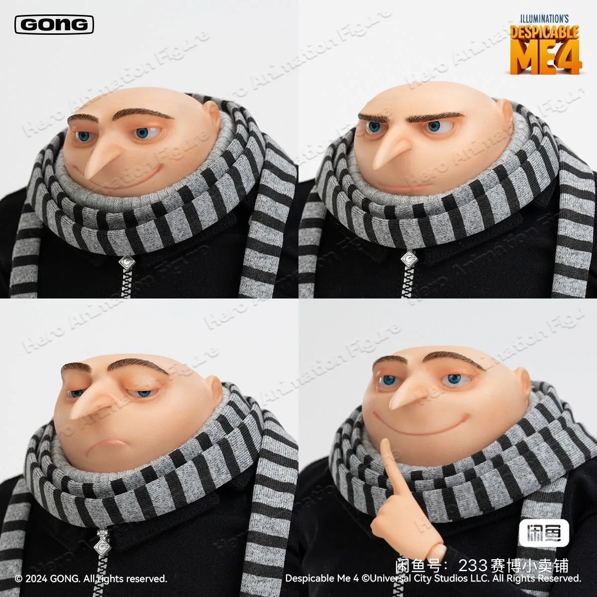 Фото В наличии: Коллекционная фигурка GONG Despicable Me Gru 1/8 Commoner, лимитированная серия, подарок для коллекционеров №2