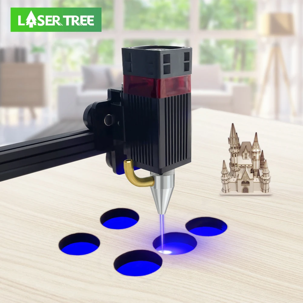 LASER TREE 80W Laser Module Laser Head 450nm Blue Laser Engraving Module for CNC Laser Cutting Machine Engraver Accessories