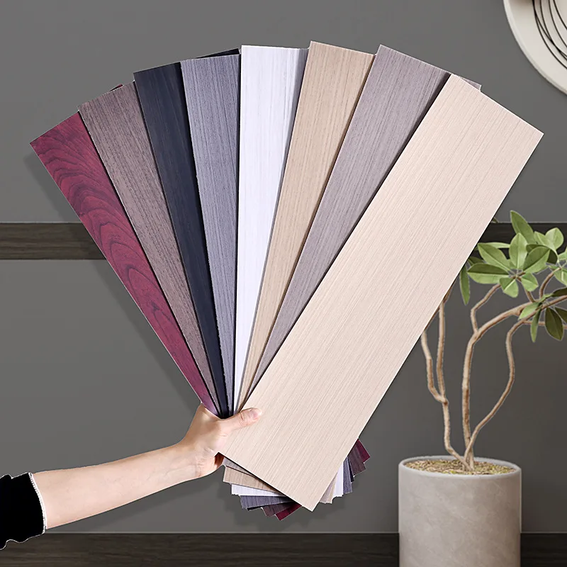 

10PCS Self-adhesive Imitation Solid Wood Lines Border PVC Flat Lines Wood Skirting Lines Waistline Background Wall Home Decor
