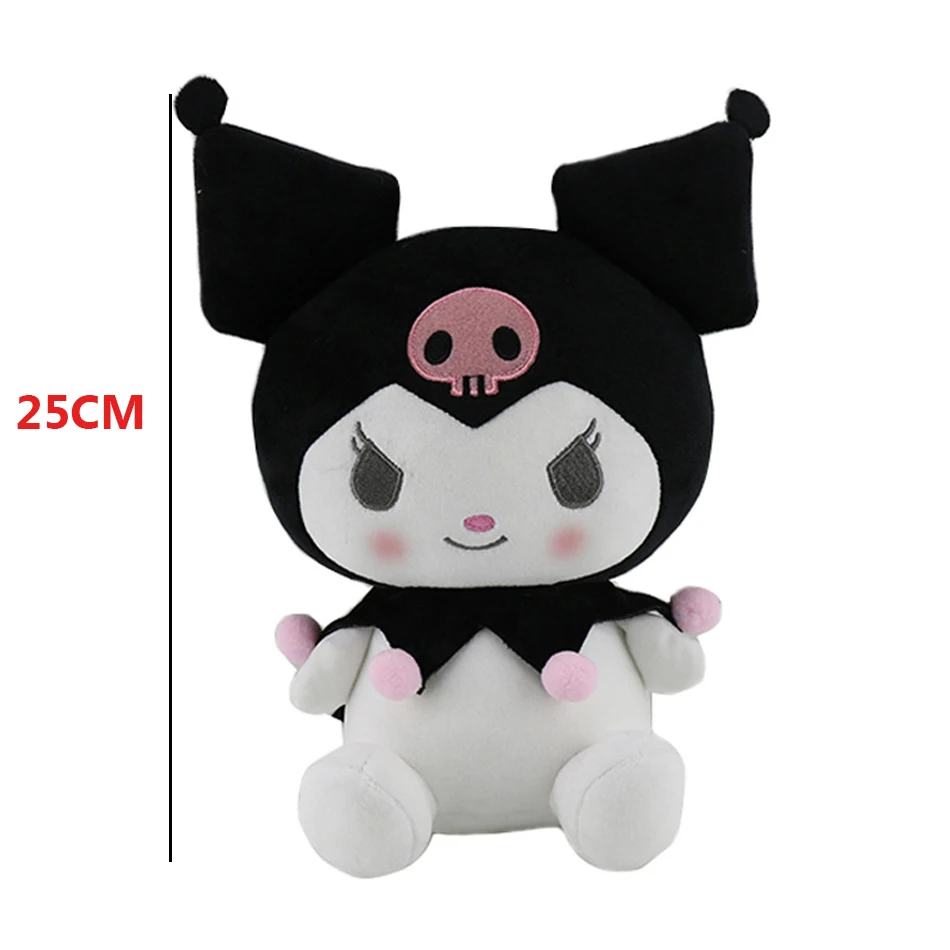 

Bandai 25Cm Anime Sanriod Toys Kawaii Kuromi Mymelody Cinnamorol Plush Soft Stuffed Animals Doll Plushie Pillow Xmas Gift Decor