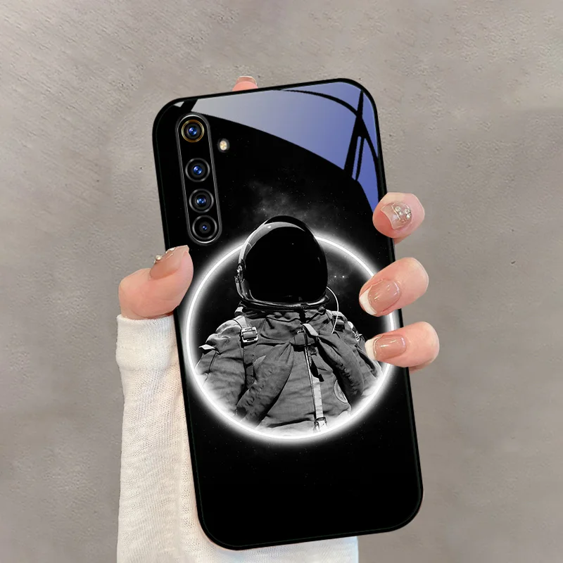 Стеклянные чехлы для Realme X50 Pro 5G X50m X50t модный мультяшный чехол из закаленного