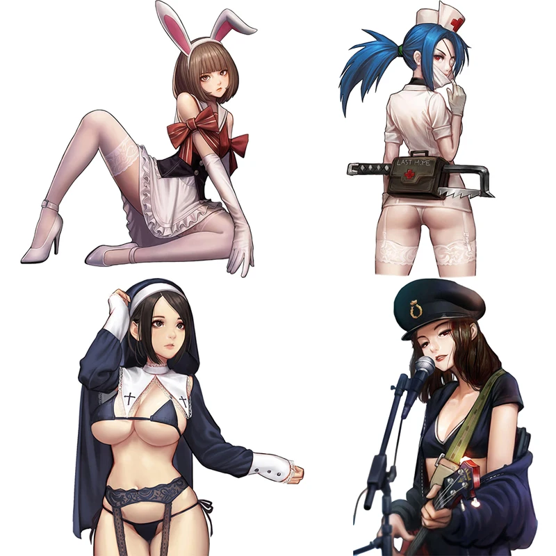 

Сексуальные аниме наклейки на автомобиль для девушек Waifu, кузов автомобиля, мотоцикл, ноутбук, наклейка на стену, водонепроницаемые винилов...