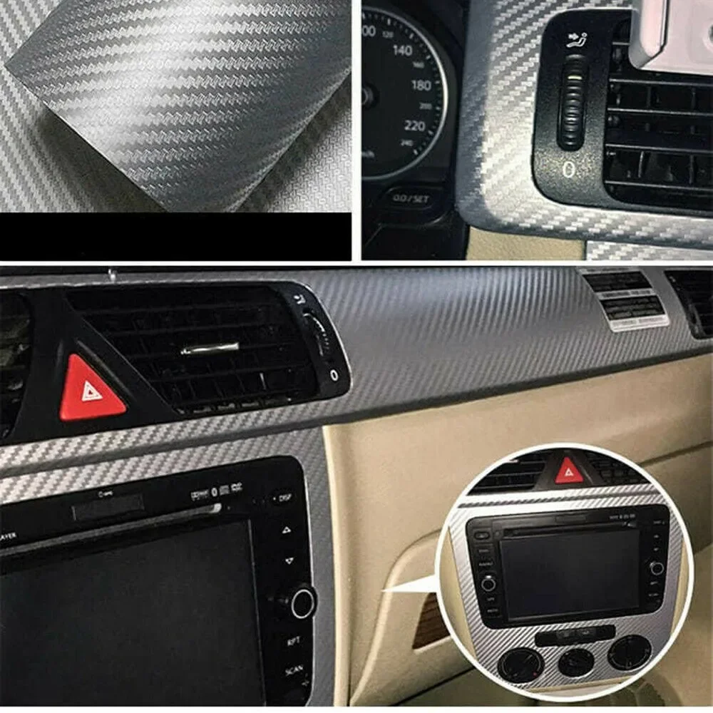 Обертка автомобиля наклейка из углеродного волокна панель винил 127 х 30 см 50x12