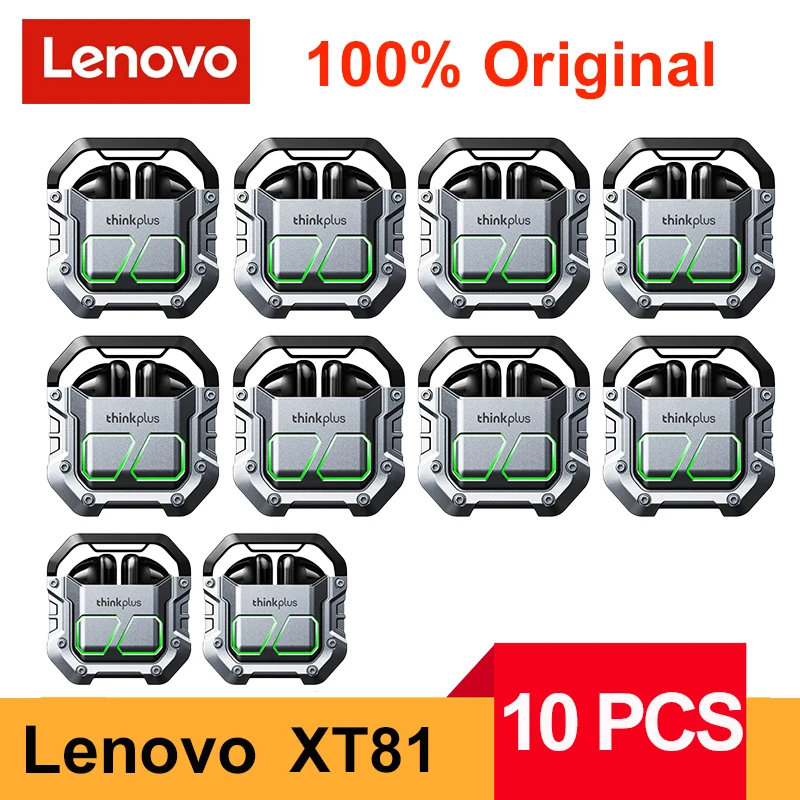 

TWS-наушники Lenovo XT81 с поддержкой Bluetooth 5,3 и микрофоном, 10 шт.