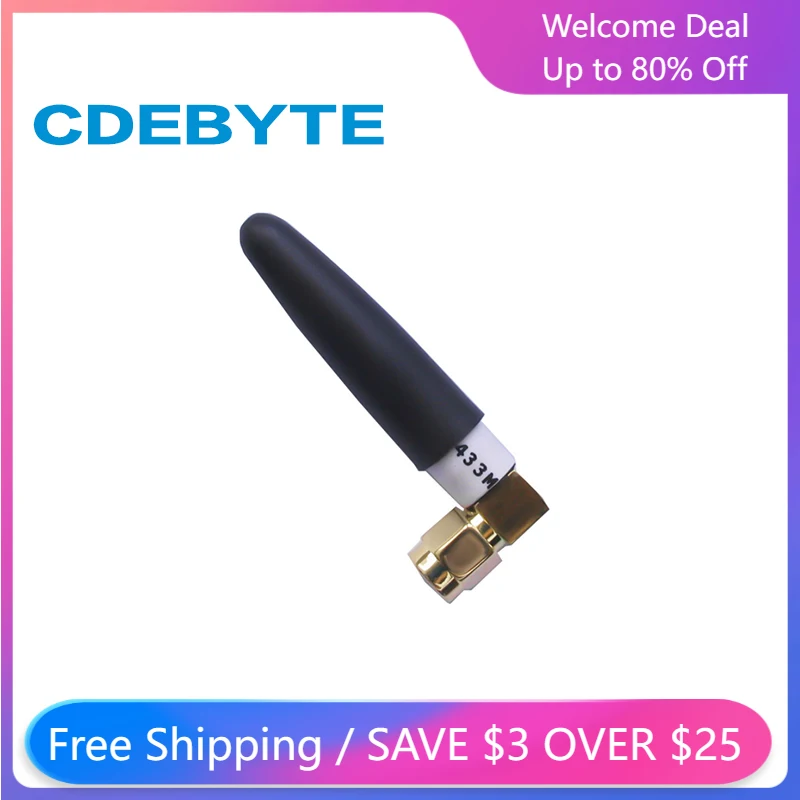 

5pcs/lot TX433-JW-5 433MHz SMA-J Interface 50 Ohm Impedance Less Than 1.5 SWR 2.0dBi Gain High-quality Omnidirectional Antenna