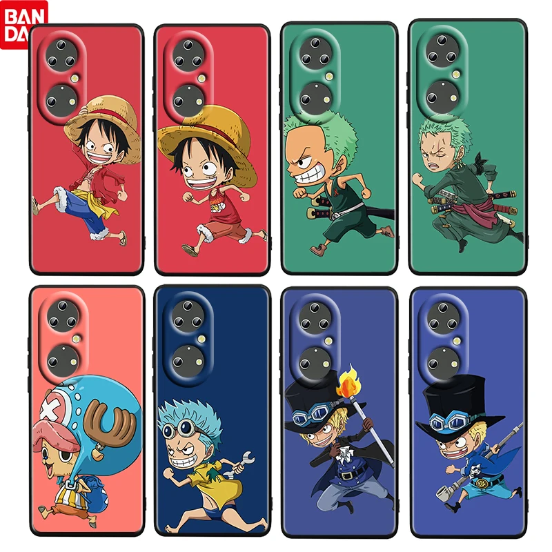 

ONE PIECE boy Runing For Huawei P50 40 30 20 10 9 Lite E Mini Pro 5G Soft Silicone Black Cover Phone Case Cover Funda Coque Capa