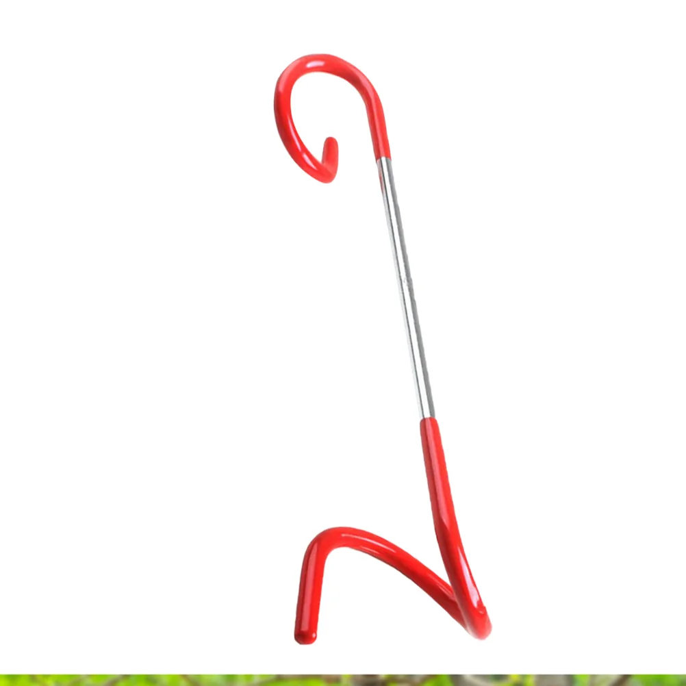 

Multi-functional Lamp Hook Outdoor Camping Metal Camp Tent Shape Thicken Shapable Light Hook (Red)