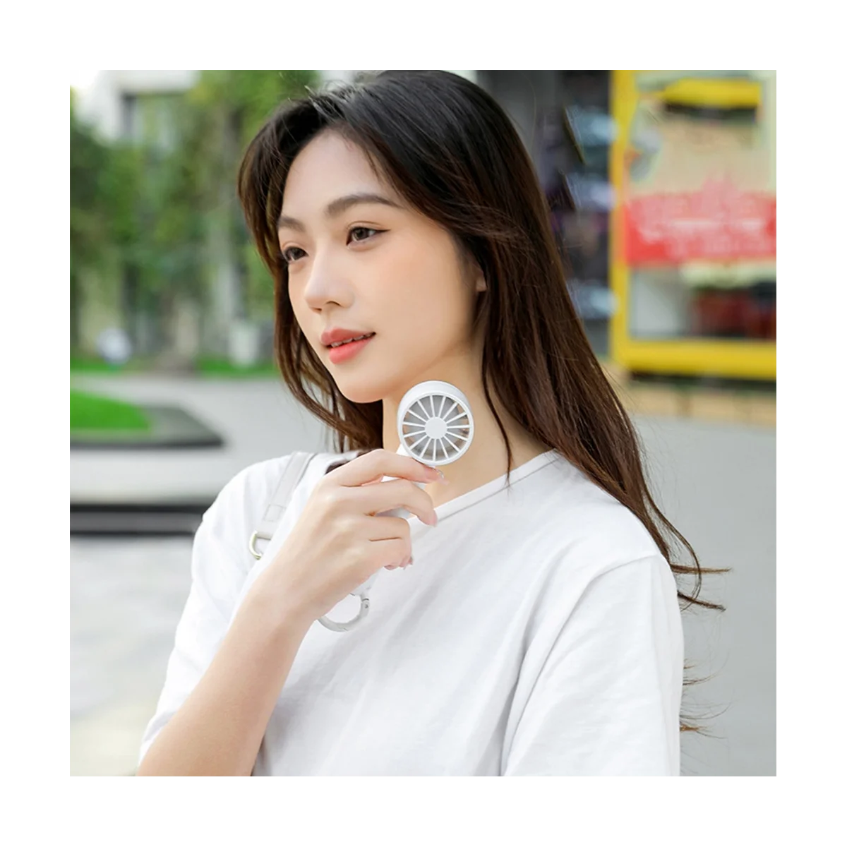 

Portable Hand Fan 2000MAh Battery USB Rechargeable Handheld Fan-Pink