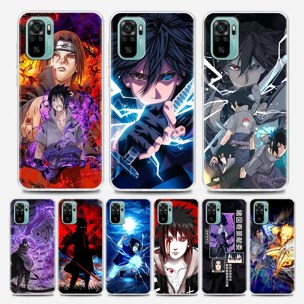 

Japanese Anime Naruto Uchiha Sasuke Clear Redmi Case for Note 7 8 9 10 5G 8T Pro 8 8A 7A 9A 9C K20 K30 K40 Y3 10X 4G Silicone