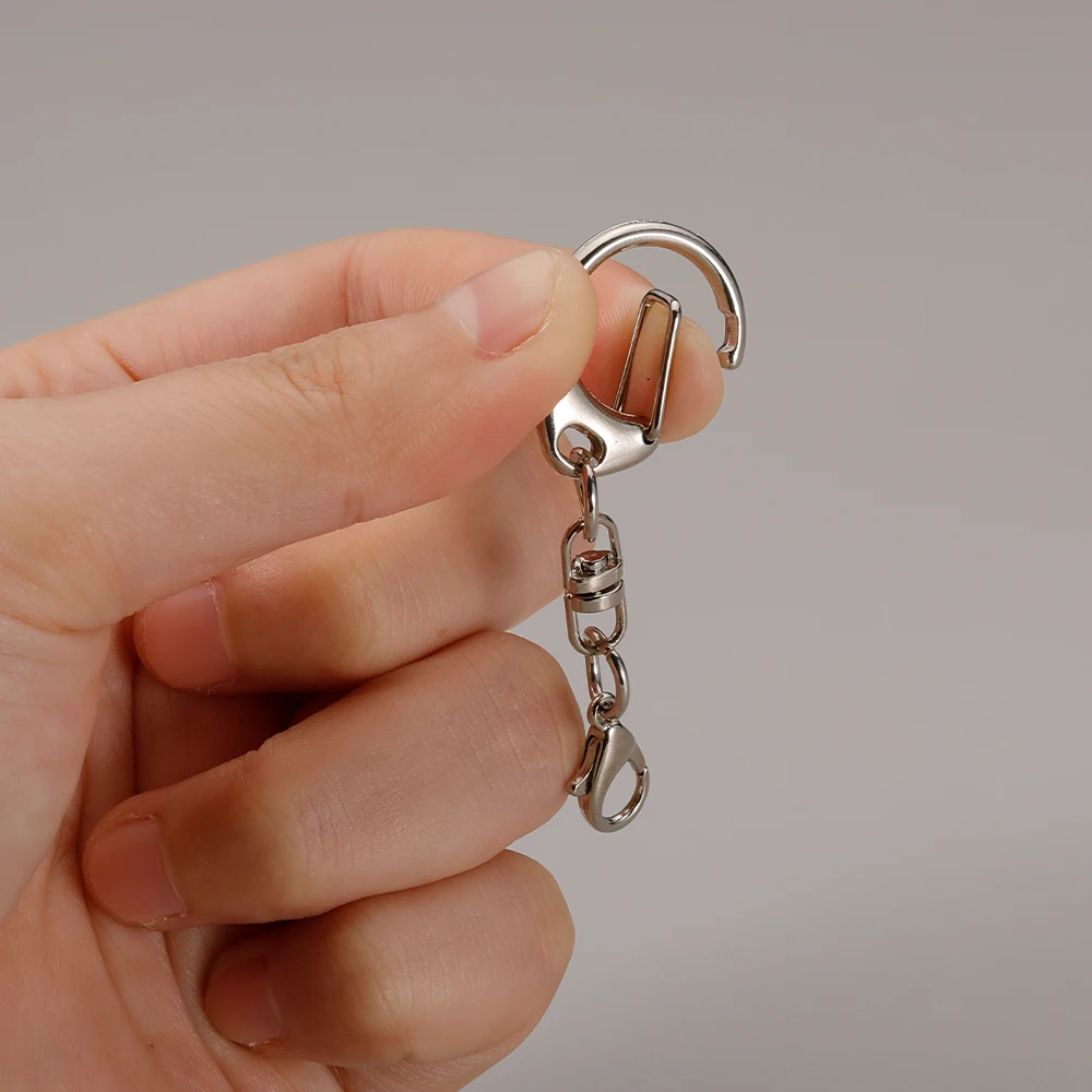 20pcs/lot Lobster Clasp 57mm Chain C-shaped Clasps Connector for DIY Jewelry Making Findings Key Chain Accessories Dropshipping