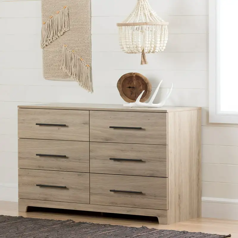 

Double Dresser, Rustic Oak