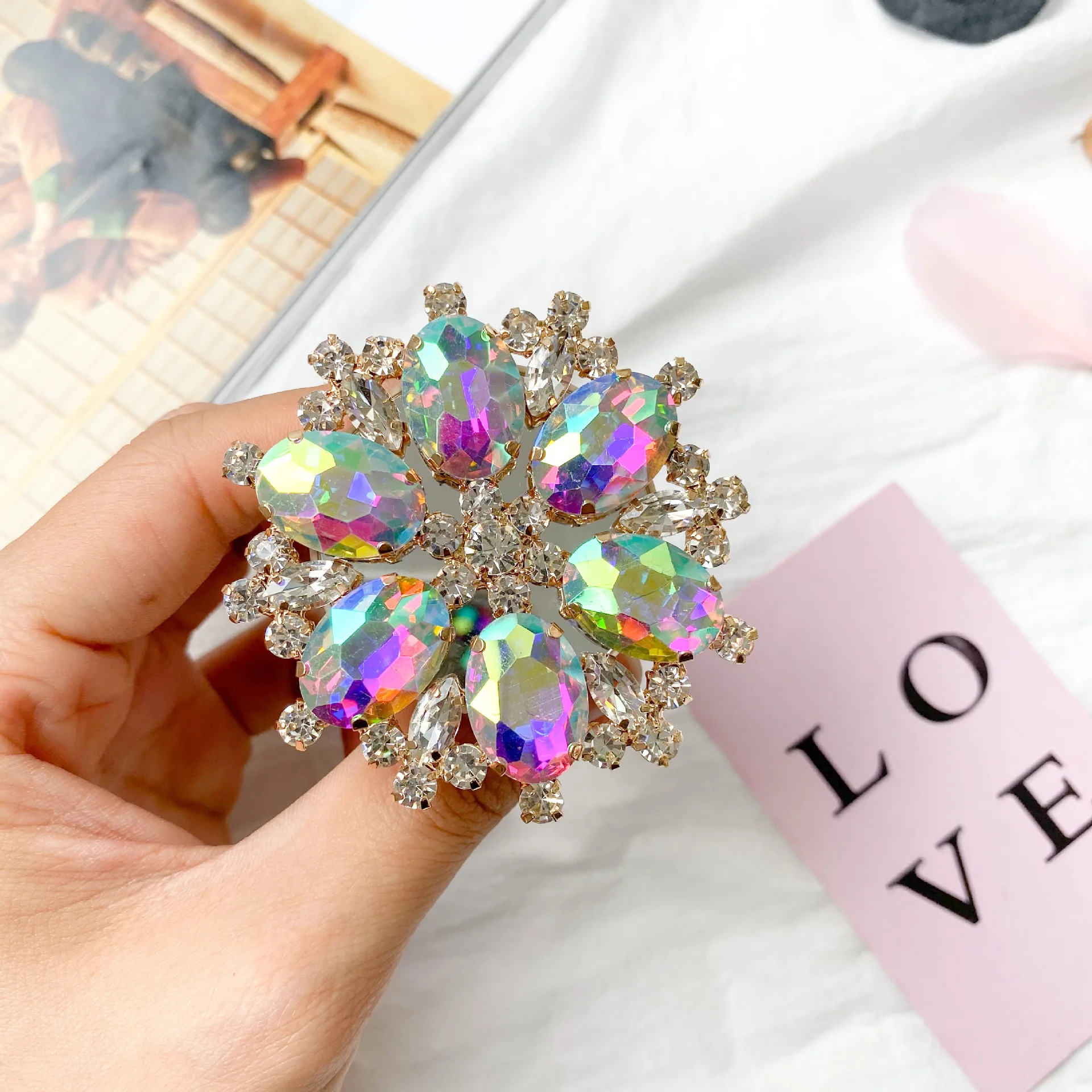 luxury shiny water brick mobile phone holder mobile phone accessories fingrer ring holder for iphone samsung mobile phone grip free global shipping
