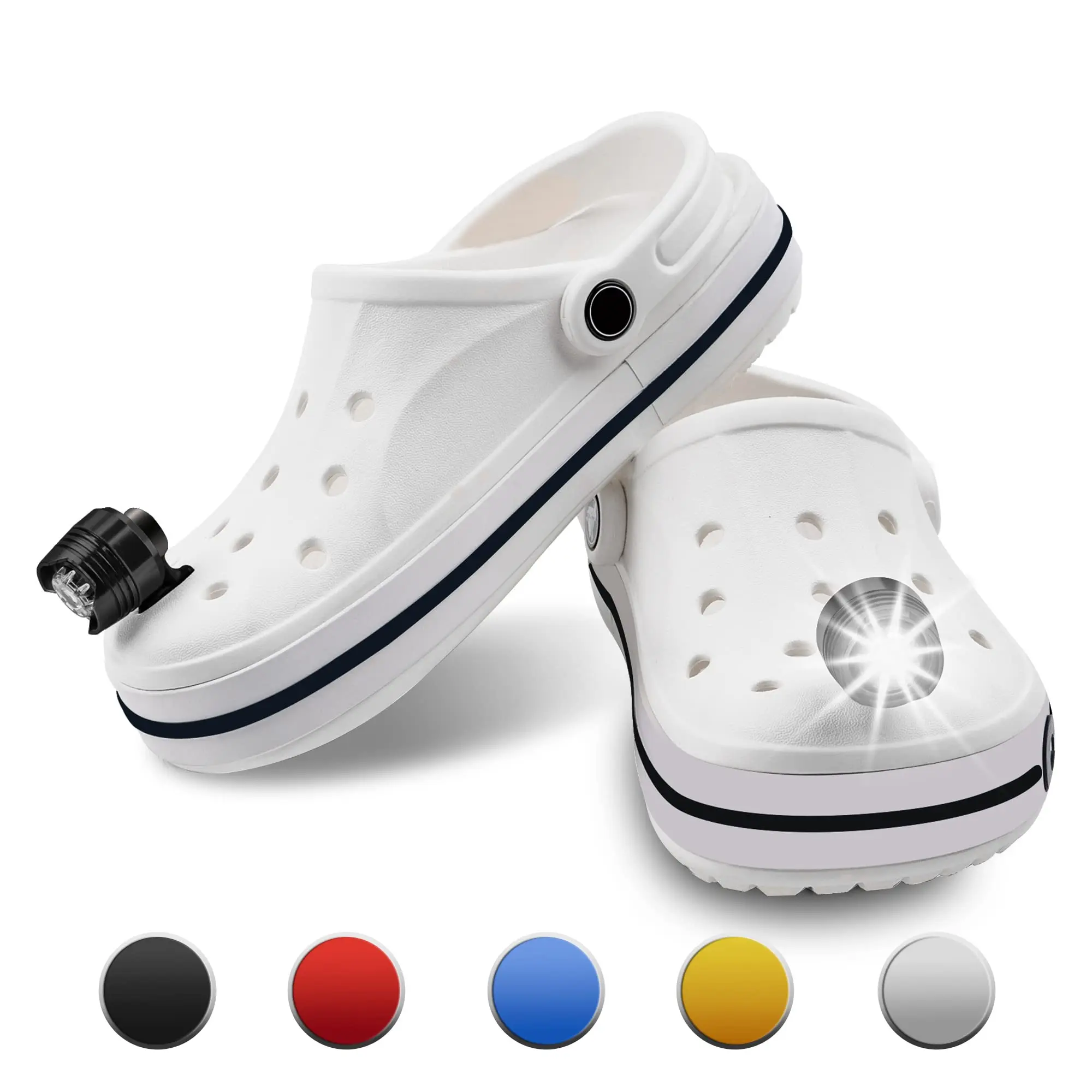 

Headlights for Crocs LED Light for Crocs IPX5 Waterproof Shoes Lights Outdoor Camping Hiking Accessories Portable Led Light Glow