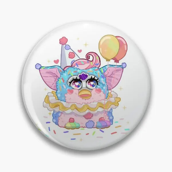 Мягкая булавка на булавке в виде клоуна фурби лацкан забавная металлическая