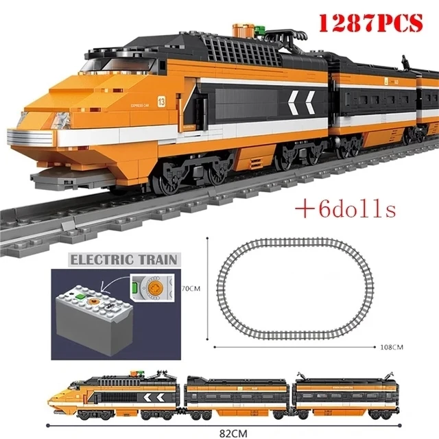 

Строительный блок, технический поезд, серия KAZI, машина для укладки электрической железной дороги, развивающая игрушка для сборки