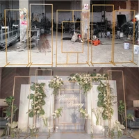 5pcs luxury romantic wedding flower wall decorating metal stand grand event party billboard hanging stage backdrops frame holder