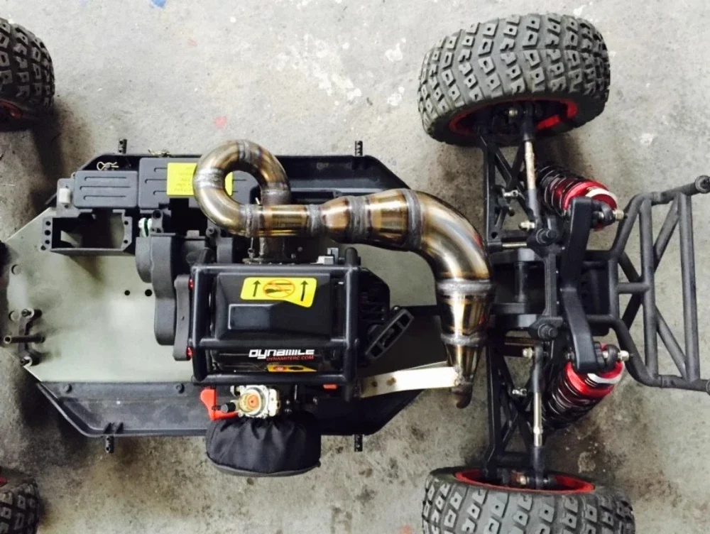 Фото QL Racing металлическая выхлопная труба для Losi 5ive-t DBXL RCMK XCR бензиновый автомобиль масштаб 1/5 RC грузовик №2